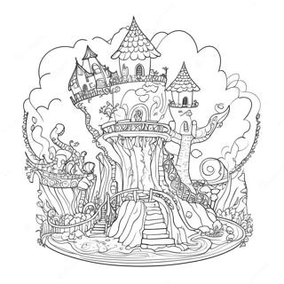 Intricate Kerby Rosanes Fantasie Scene Kleurplaat 121989-56560