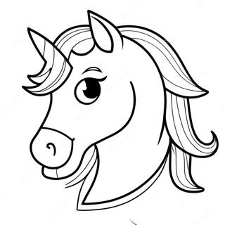 Cartoon Paardenhoofd Kleurplaat 122121 56671