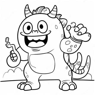 Vriendelijk Super Monster Kleurplaat 122502-57013