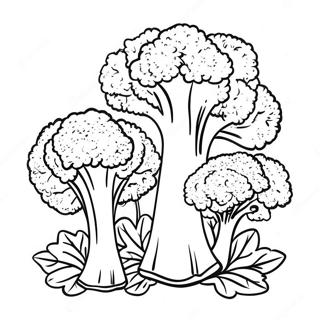 Broccoli Familie Kleurplaat 122556-57065