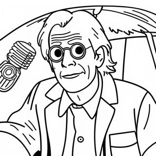 Doc Brown Met Tijdmachine Kleurplaat 122684 57157