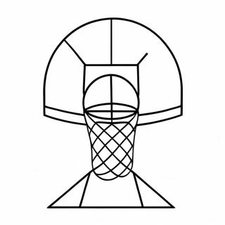 Cartoon Basketbalring Kleurplaat 122762 57224