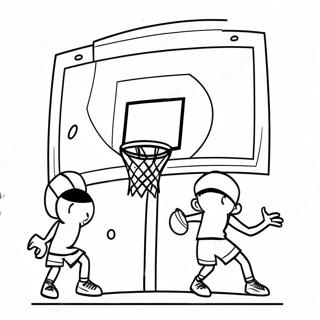Basketbalring Kleurplaten