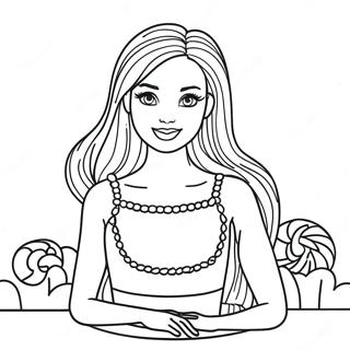 Bibble Barbie Kleurplaat 122940-57350