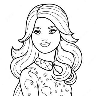Bibble Barbie Kleurplaat 122940-57352