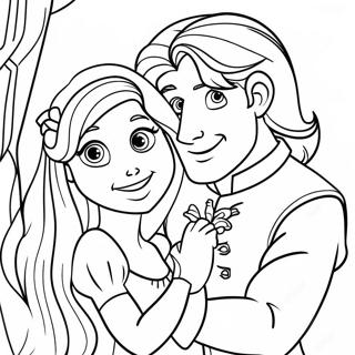 Rapunzel En Flynn Kleurplaat 122992-57392