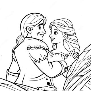 Avontuurlijke Rapunzel En Flynn Kleurplaat 122993-57394