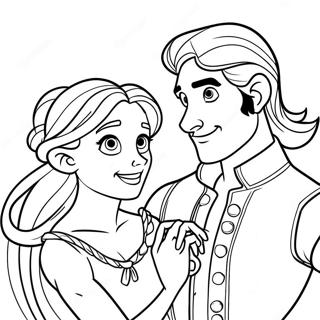 Avontuurlijke Rapunzel En Flynn Kleurplaat 122993-57395