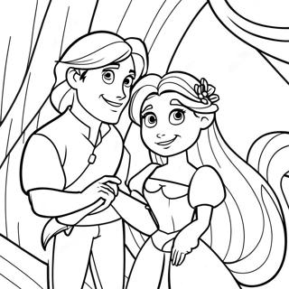 Speelse Rapunzel En Flynn Kleurplaat 122996-57406