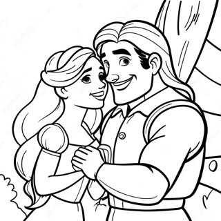 Rapunzel En Flynn Kleurplaten