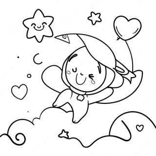 Schattige Ik Hou Van Jou Tot De Maan En Terug Kleurplaat 123120-57495
