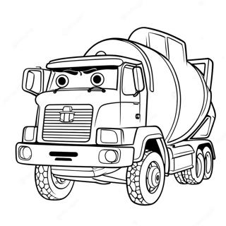 Cementmixer Vrachtwagen In Actie Kleurplaat 123251-57604