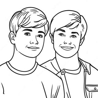 Sam En Colby Kleurplaten