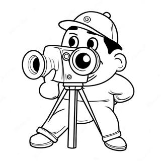 Grappige Camera Man Skibidi Kleurplaat 123378-57696