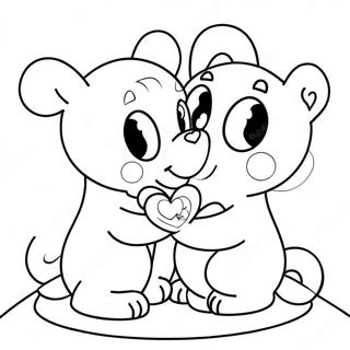 Schattige Liefde Momenten Kleurplaat 123689 57935