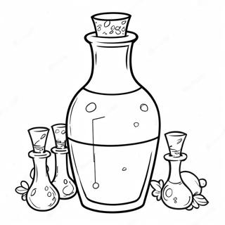 Magische Toverdrank Fles Kleurplaat 123790-58016