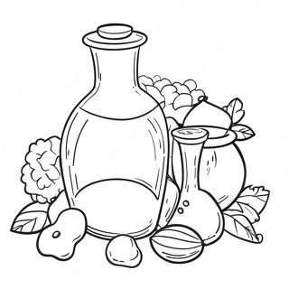 Kleurige Toverdrank Ingredienten Kleurplaat 123791-58019