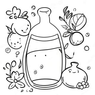 Kleurige Toverdrank Ingredienten Kleurplaat 123791-58020