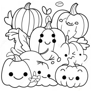 Glunderende Pompoengezichten Kleurplaat 123920-58119