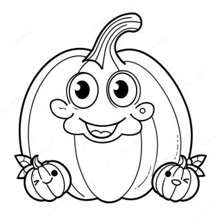 Grappige Pompoenpersonages Kleurplaat 123922-58127