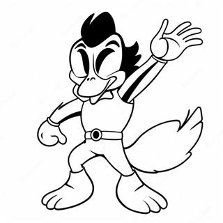 Daffy Duck In Een Superheld Kostuum Kleurplaat 123973 58167