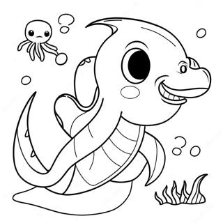 Zee Beest Kleurplaten