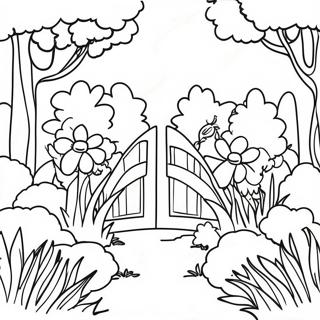 Levendig Tuinlandschap Kleurplaat 124049-58226