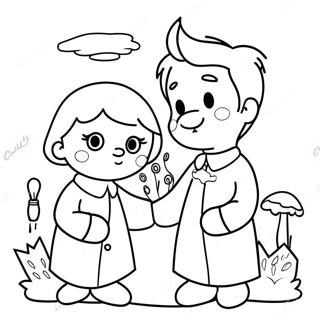 Zorgzame Vrienden Kleurplaat 124100-58268