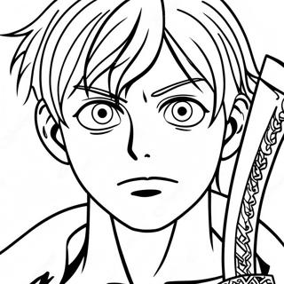 Eren Yeager Met Zwaard Kleurplaat 124149 58392