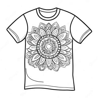 Kleurrijk T Shirt Ontwerp Kleurplaat 124330-58526