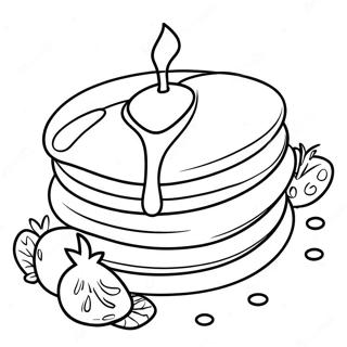 Pannenkoeken Met Sirop Kleurplaat 124381-58567