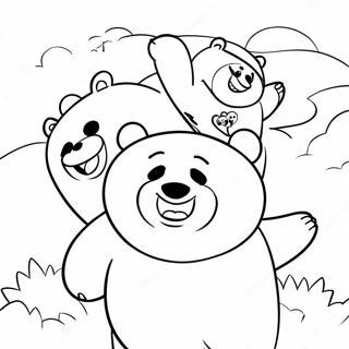 We Bare Bears Kleurplaat 124638-58764