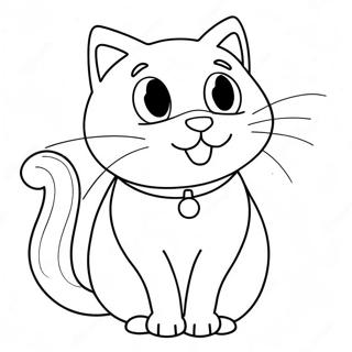 Speelse Kat Valentijn Kleurplaat 124949-59009