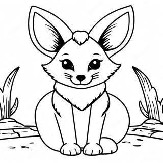 Fennec Vos Kleurplaten