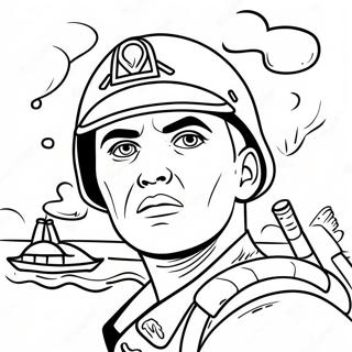 Moedige Marine In Gevecht Kleurplaat 125208 59213