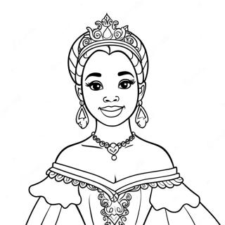 Magische Zwarte Prinses Kleurplaat Kleurplaten