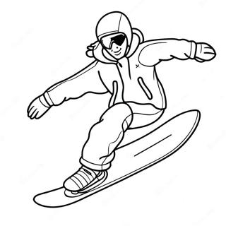 Snowboarden Kleurplaat 125307-59282