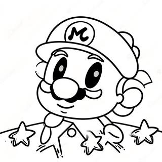 Mario Ster Kleurplaat 125411-59364