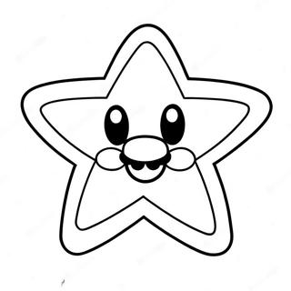 Lachende Mario Ster Kleurplaat 125414-59373