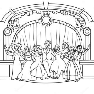 Spannende Muziektheater Scene Kleurplaat 125439-59394