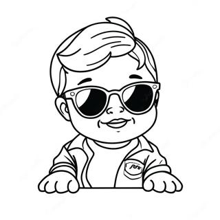 Kleurplaat Van Lil Baby Met Zonnebril 125516-59460