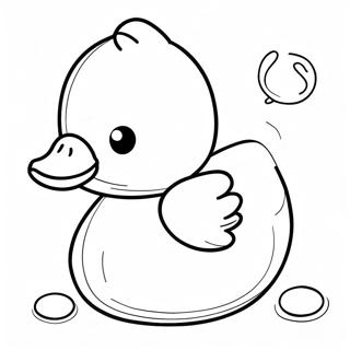 Schattig Papieren Eendje Kleurplaat 125643-59545