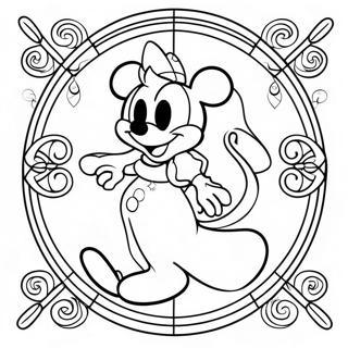 Disney Glas-In-Lood Kleurplaten