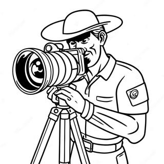 Titan Cameraman Kleurplaten