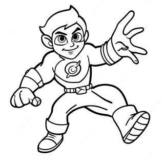 Beestjongen In Actie Kleurplaat 126340-60087