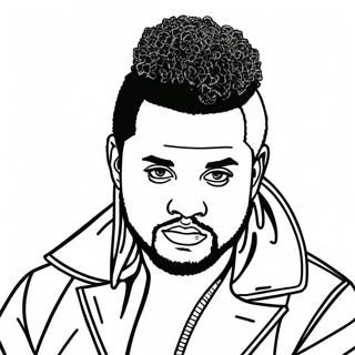 The Weeknd Kleurplaat 126468-60183