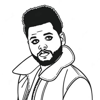 The Weeknd Kleurplaat 126468-60184