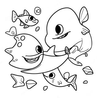 Haai Jongens Kleurplaten