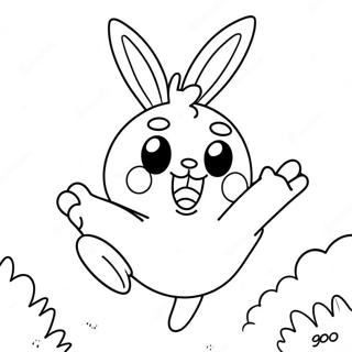 Scorbunny Springt Hoog Kleurplaat 126859 60491