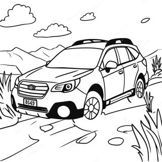 Subaru Outback Avontuur Kleurplaat 126986 60587